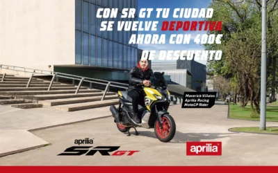 Aprilia SR GT tuyo con 400€ de descuento y seguro gratis