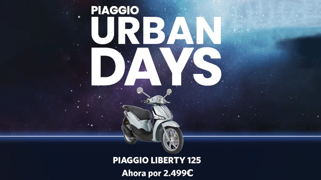 Llévate ahora la Piaggio Liberty 125 por tan solo 2.499€ y desafía los límites de la ciudad .