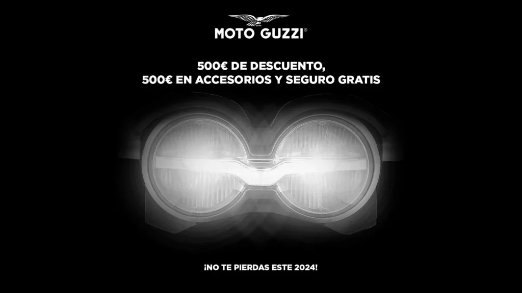 Moto Guzzi con 500€ de descuento, 500€ de accesorios y seguro gratis*