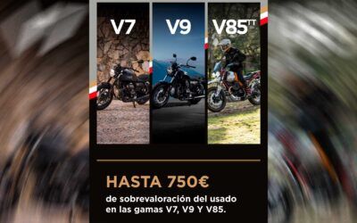 Moto Guzzi DAYS, hasta 750€ de sobrevaloración por tu moto
