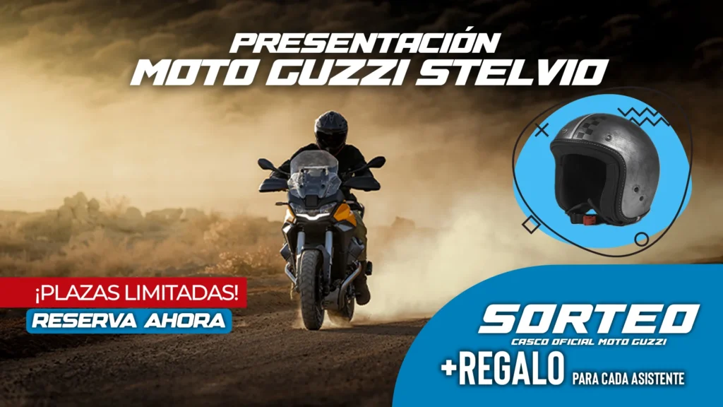 El próximo Jueves 11 de abril presentamos la nueva Moto Guzzi Stelvio en nuestras instalaciones de Dos Ruedas Sevilla