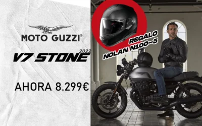 Moto Guzzi V7 Stone 2022 por tan solo 8.299€ + Casco Nolan de regalo