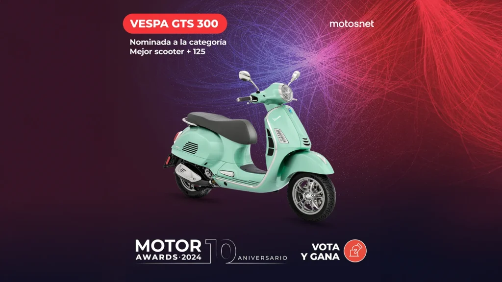 Vespa GTS 300 nominada a los motor awards